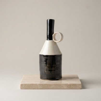 Handgefertigte Keramik-Vase Harlekin 4 Unikat